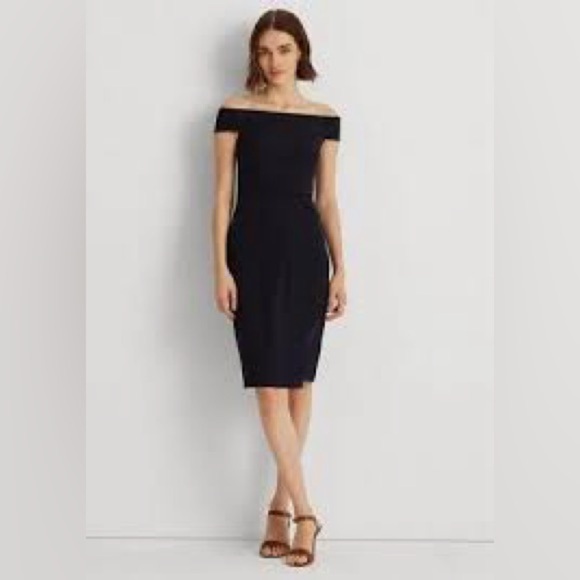 Ralph Lauren Dresses & Skirts - Ralph Lauren Crepe Off The Shoulder Dress